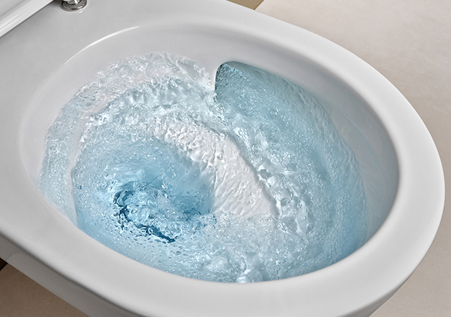 Geberit Acanto features the TurboFlush technology.